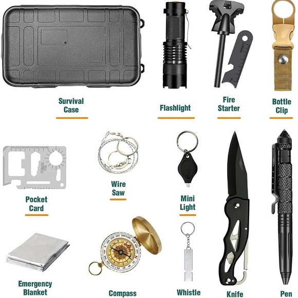 13 in 1 Multi-Tool Kit Hunting Camping Gear Survival Tool Outdoor for Men Gift - Picture 6 of 6